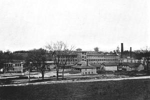 Taconic Mill, as seen from North Street, 1911. Photo, from "Pittsfield, The Gem City of the Berkshire Hills
